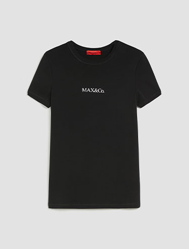 Slim-fit logo T-shirt - Black - MAX&Co.